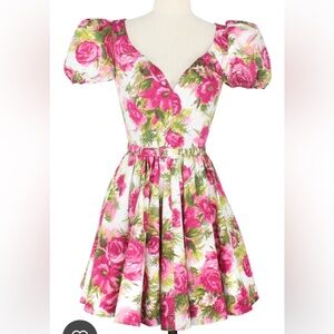 PUFF SLEEVE LIZZIE DRESS - PLEASANT STREET FLORAL 🌷